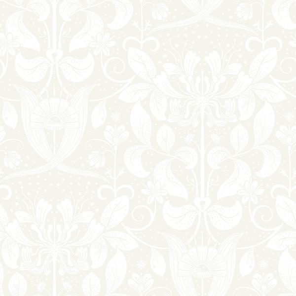a street prints Berit Bone Floral Crest Wallpaper