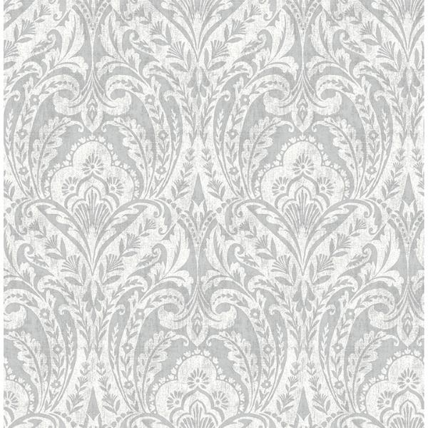 a street prints Berkshire Grey Damask Wallpaper