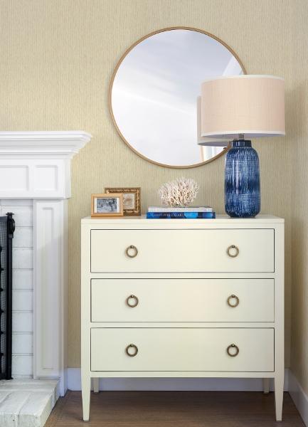 A Street Prints Biyu White Paper Weave Wallpaper