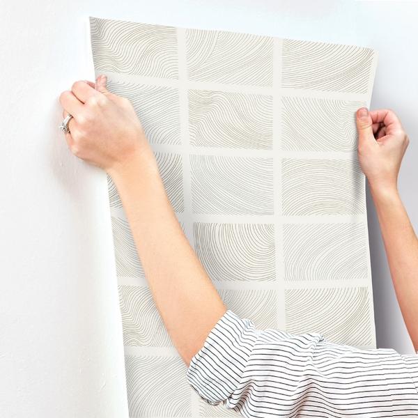 A Street Prints Bronson Ivory Topography Wallpaper