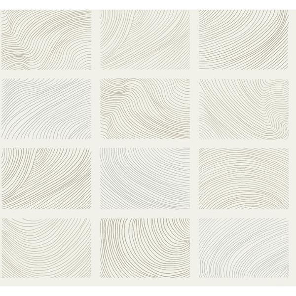 a street prints Bronson Ivory Topography Wallpaper