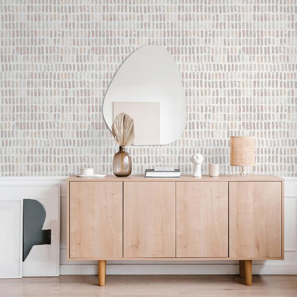 A Street Prints Brynne Blush Watercolor Wallpaper