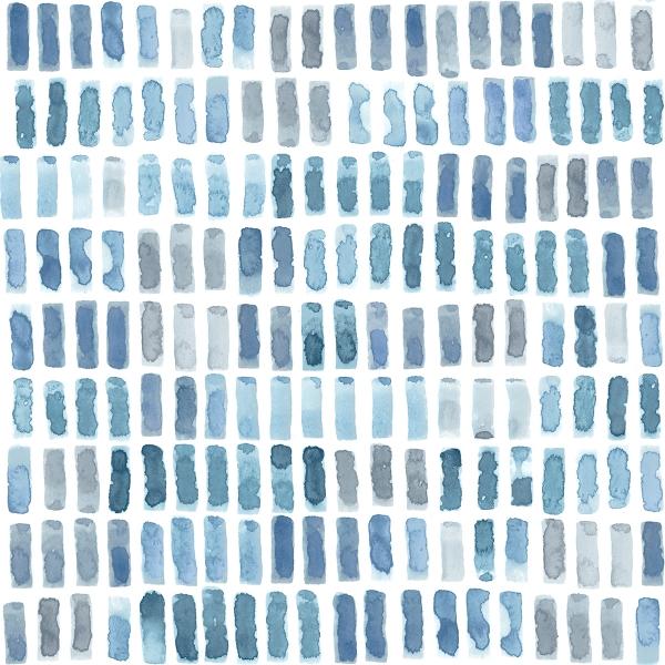 a street prints Brynne Indigo Watercolor Wallpaper