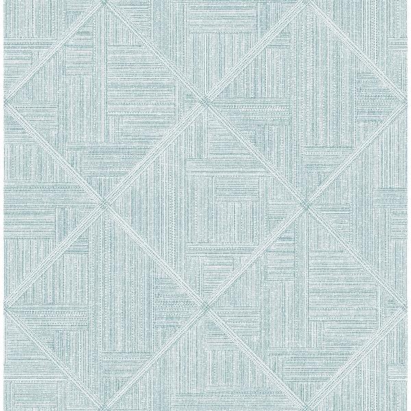 a street prints Cade Teal Geometric Wallpaper