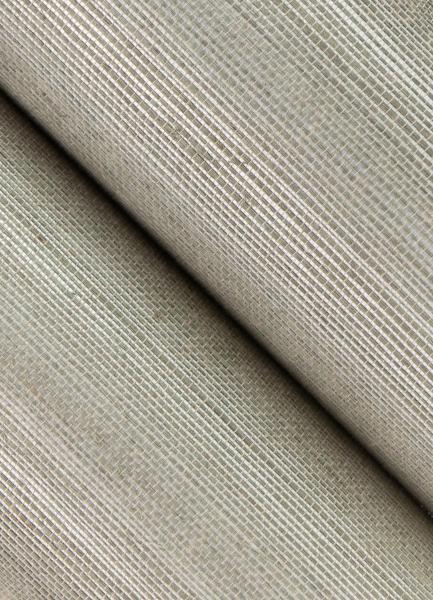 A Street Prints Caihon Silver Grasscloth Wallpaper