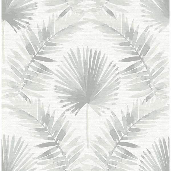 a street prints Calla Grey Painted Palm Wallpaper