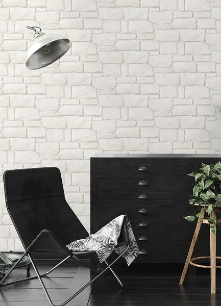 A Street Prints Casablanca Ivory Stone Wallpaper