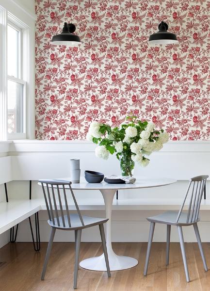 A Street Prints Cecilia Red Fruit Wallpaper