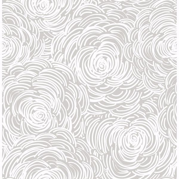 a street prints Celestial Grey Floral Wallpaper