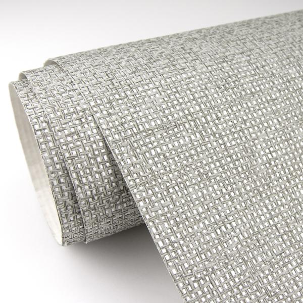 A Street Prints Chiang Grey Grasscloth Wallpaper