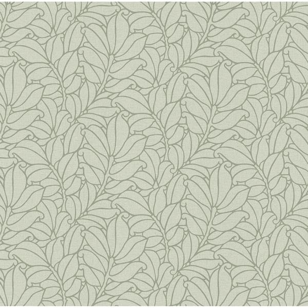 a street prints Coraline Green Leaf Wallpaper