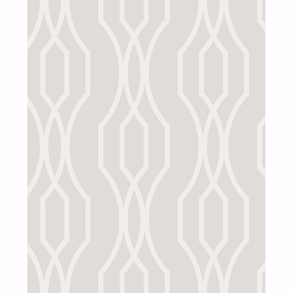 a street prints Coventry White Trellis Wallpaper
