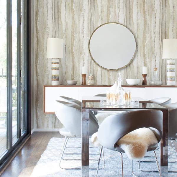 A Street Prints Delesse Gold Marbled Wallpaper