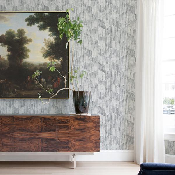 A Street Prints Demi Grey Distressed Wallpaper