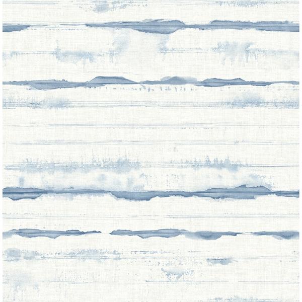 a street prints Destin Blue Stripe Wallpaper