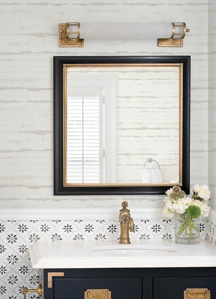 A Street Prints Destin Dove Stripe Wallpaper