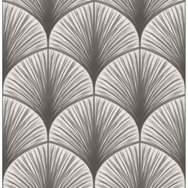 a street prints Dusk Grey Frond Wallpaper