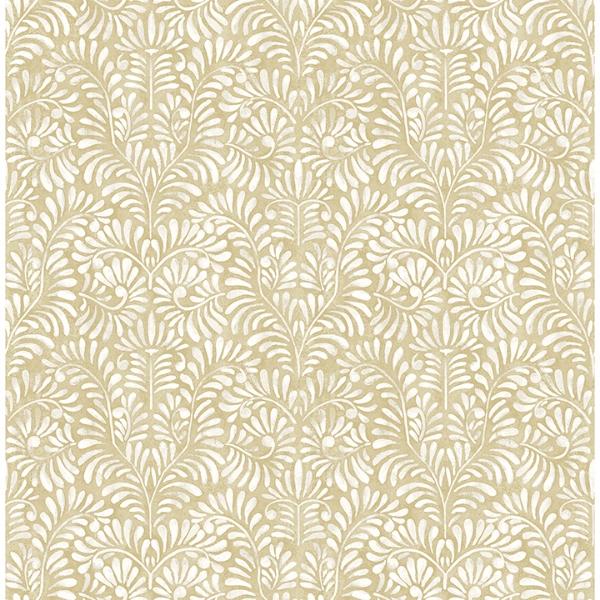 a street prints Elma Honey Fiddlehead Wallpaper