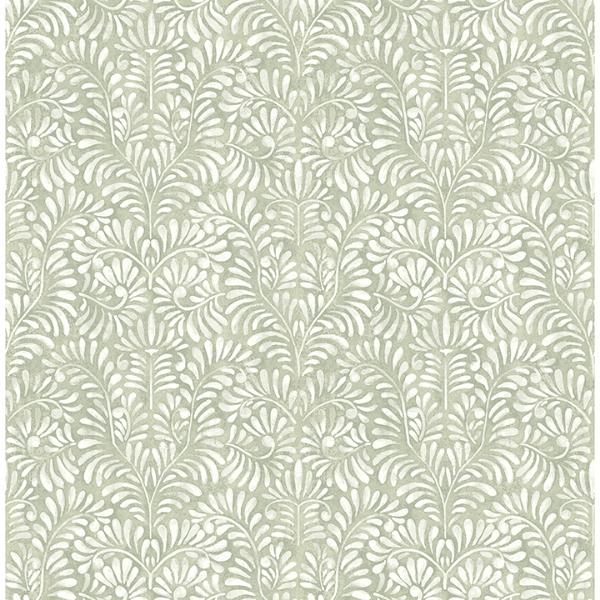 a street prints Elma Sage Fiddlehead Wallpaper