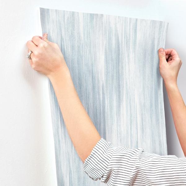 A Street Prints Elysian Sky Blue Ikat Wallpaper