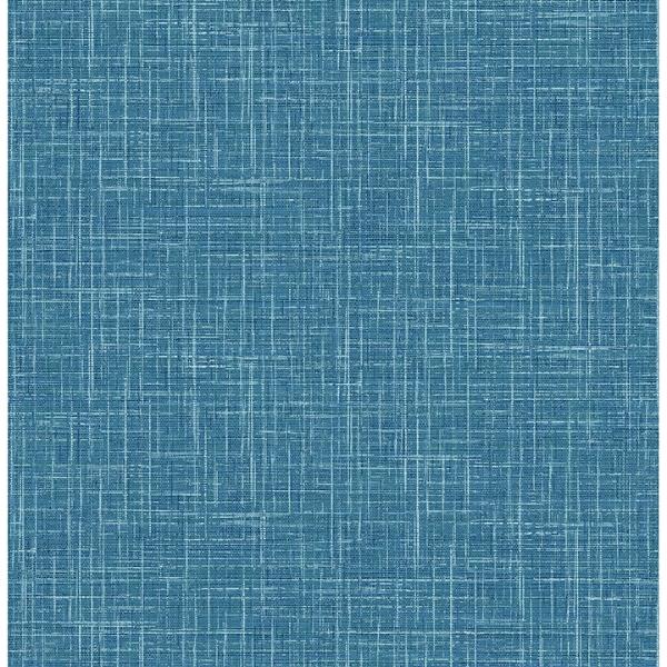 a street prints Emerson Blue Linen Wallpaper