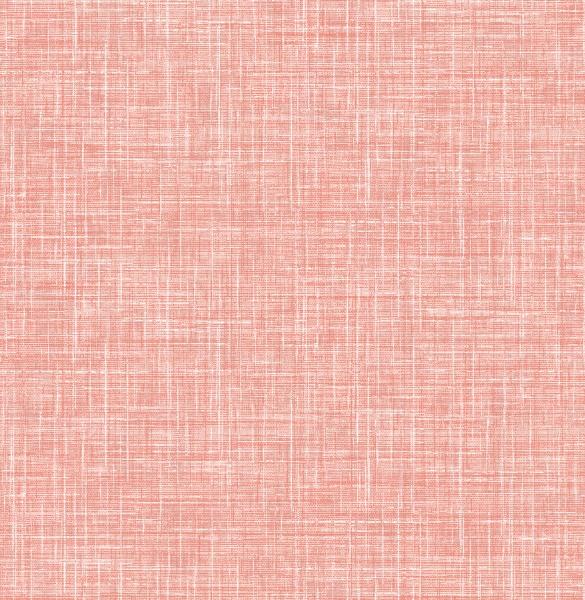 a street prints Emerson Coral Faux Linen Wallpaper