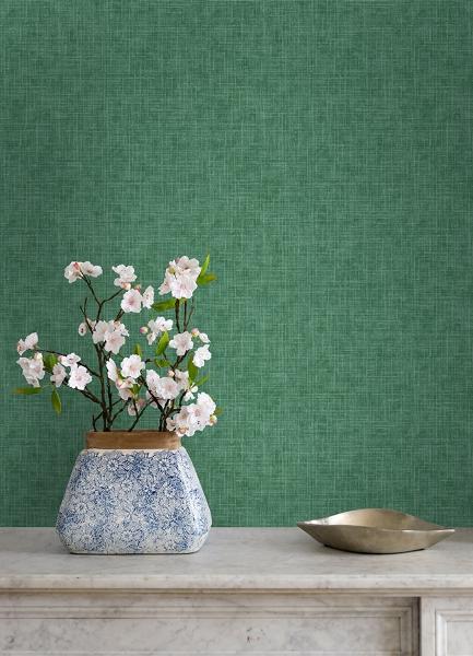 A Street Prints Emerson Jade Linen Wallpaper