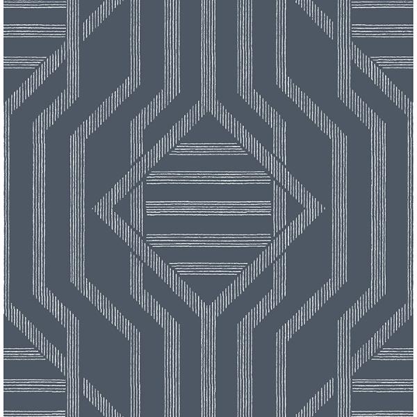 a street prints Essex Navy Geometric Wallpaper