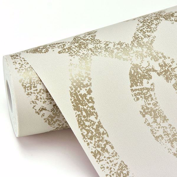 A Street Prints Ethereal Bronze Trellis Wallpaper