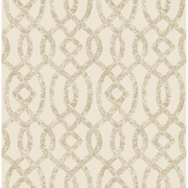a street prints Ethereal Bronze Trellis Wallpaper