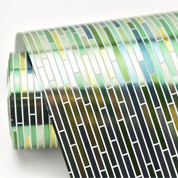 A Street Prints Ethereal Green Ogee Wallpaper