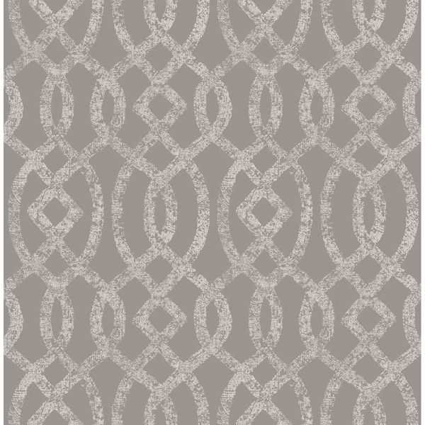 a street prints Ethereal Grey Trellis Wallpaper