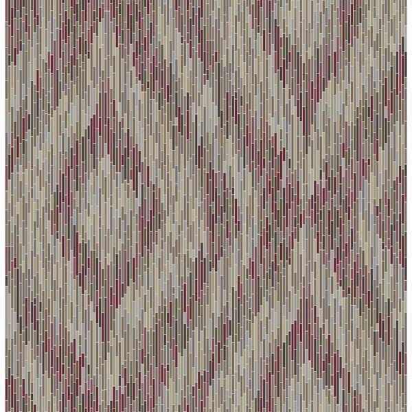 a street prints Ethereal Red Ogee Wallpaper