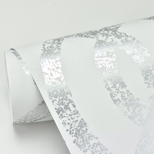 A Street Prints Ethereal Silver Trellis Wallpaper