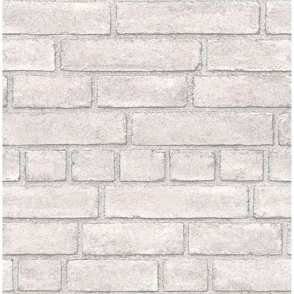 a street prints Façade Off-White Brick Wallpaper