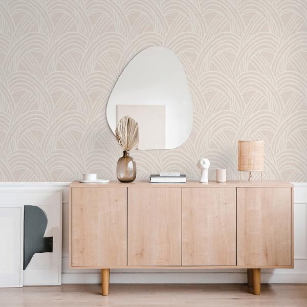 A Street Prints Farrah Blush Geometric Wallpaper