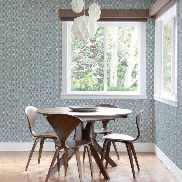 A Street Prints Felix Sky Blue Geometric Wallpaper