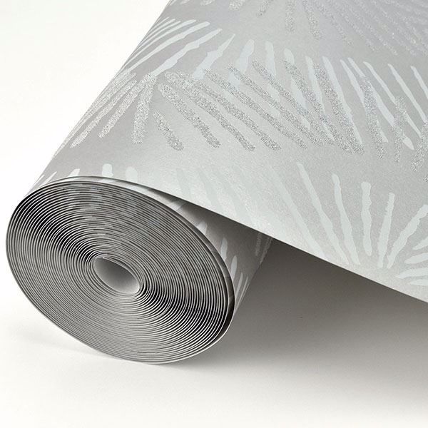 A Street Prints Feliz Silver Beaded Ogee Wallpaper