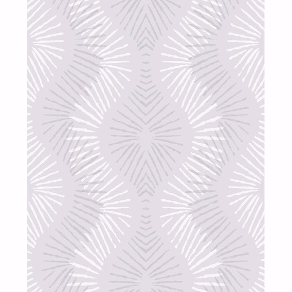 a street prints Feliz Silver Beaded Ogee Wallpaper