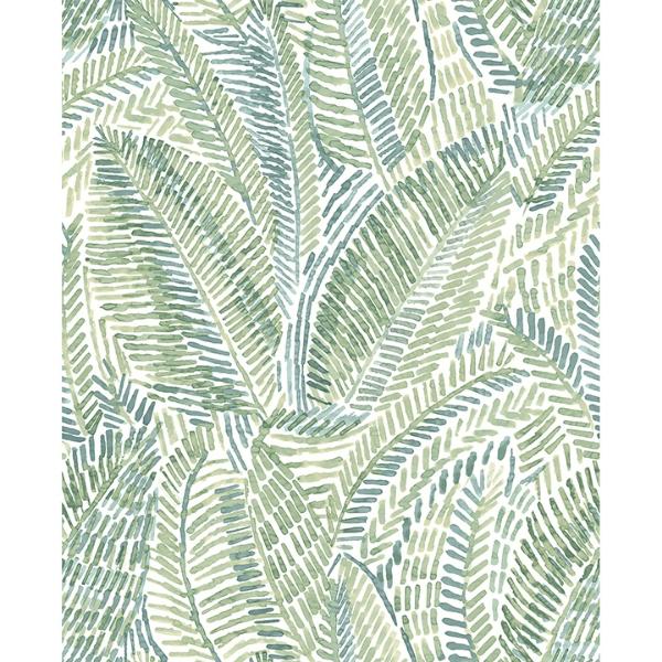 a street prints Fildia Green Botanical Wallpaper