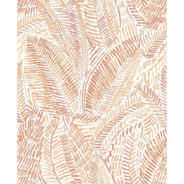 a street prints Fildia Orange Botanical Wallpaper