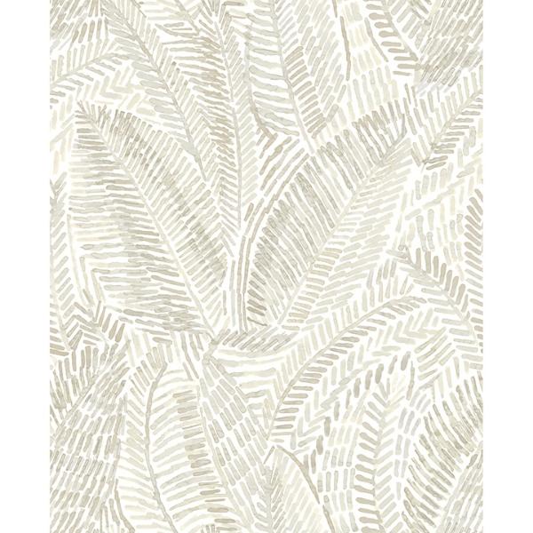 a street prints Fildia Taupe Botanical Wallpaper