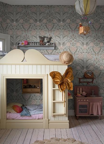 A Street Prints Filippa Grey Tulip Wallpaper