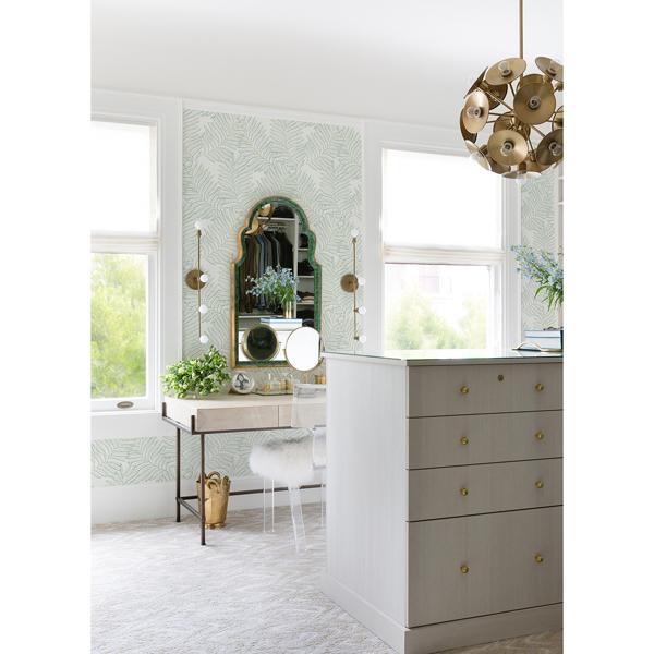 A Street Prints Finnley Green Inked Fern Wallpaper