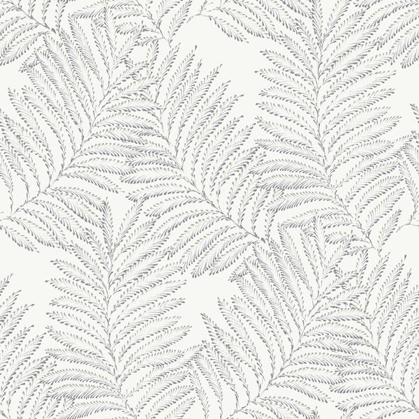 a street prints Finnley Grey Inked Fern Wallpaper