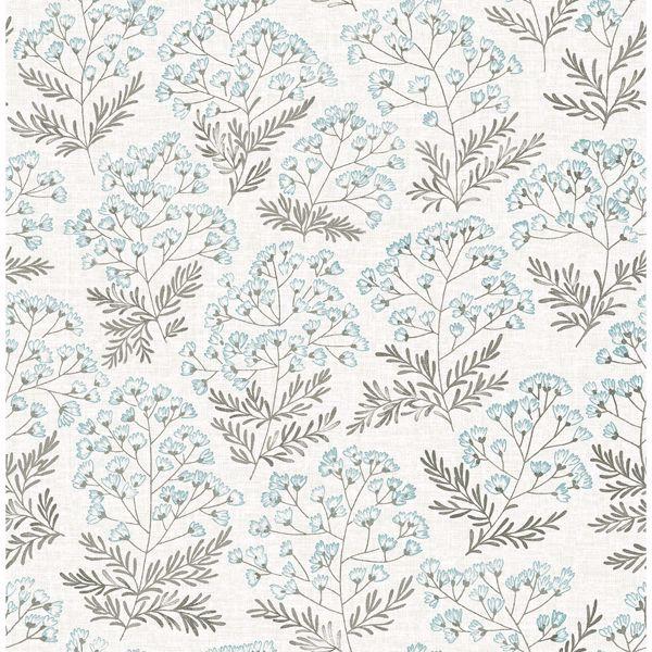 a street prints Floret Blue Floral Wallpaper