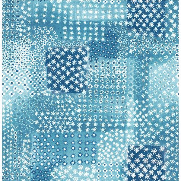 a street prints Flower Power Indigo Patchwork