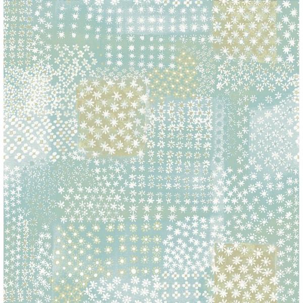 a street prints Flower Power Turquoise Patchwork