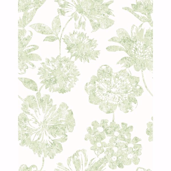 a street prints Folia Light Green Floral Wallpaper