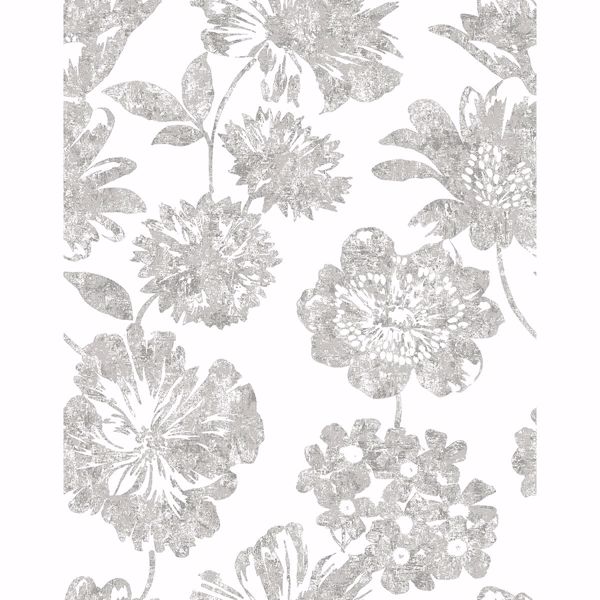 a street prints Folia Taupe Floral Wallpaper